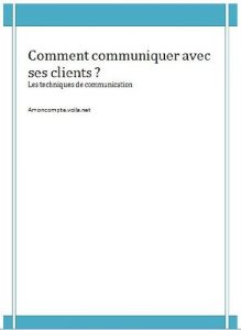 Baixar Comment communiquer avec ses clients ? (French Edition) pdf, epub, eBook