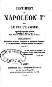 Baixar Sentiment de Napoléon Ier sur le christianisme (French Edition) pdf, epub, eBook