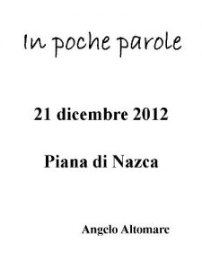 Baixar In poche parole (Italian Edition) pdf, epub, eBook