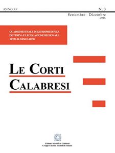 Baixar Le Corti Calabresi – Fascicolo 3 – 2016 pdf, epub, eBook