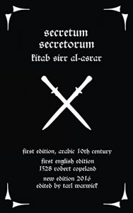 Baixar Secretum Secretorum: Kitab Sirr Al-Asrar (English Edition) pdf, epub, eBook