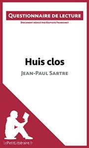 Baixar Huis clos de Jean-Paul Sartre: Questionnaire de lecture (French Edition) pdf, epub, eBook