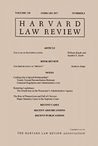 Baixar Harvard Law Review: Volume 130, Number 4 – February 2017 (English Edition) pdf, epub, eBook