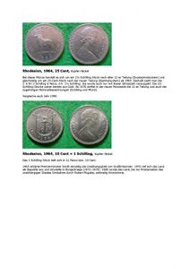 Baixar Kalenderblatt zum Jahr 1964: Geschichtliches zu Rhodesien (10 und 25 Cent Rhodesiens des Jahres 1964) (German Edition) pdf, epub, eBook