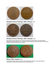 Baixar Kalenderblatt zum Jahr 1863: Zur Geschichte Sachsen-Meinigens und Nassaus (Ein und zwei Pfennig Sachsen-Meiningen sowie ein Kreuzer Nassau des Jahres 1863) (German Edition) pdf, epub, eBook