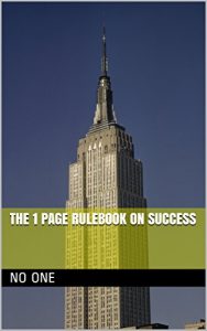 Baixar The 1 Page RuleBook on Success (English Edition) pdf, epub, eBook