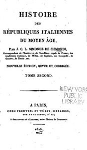 Baixar Histoire des républiques italiennes du moyen âge – Tome II (French Edition) pdf, epub, eBook