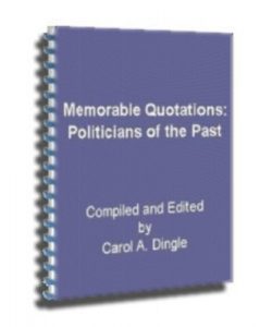 Baixar Memorable Quotations: Politicians of the Past (English Edition) pdf, epub, eBook