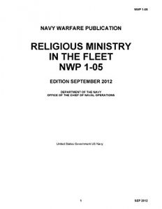 Baixar Navy Warfare Publication NWP 1-05 Religious Ministry In The Fleet September 2012  (English Edition) pdf, epub, eBook