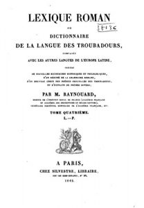 Baixar Lexique roman, ou, Dictionnaire de la langue des troubadours (French Edition) pdf, epub, eBook