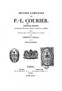 Baixar Oeuvres complètes de P.-L. Courier – Tome IV (French Edition) pdf, epub, eBook