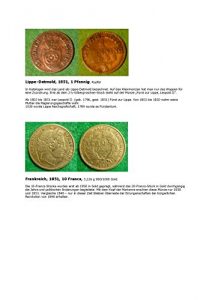Baixar Kalenderblatt zum Jahr 1851: Zu Lippe-Detmold (Ein Pfennig von Lippe-Detmold und 10 Francs Frankreichs des Jahres 1851) (German Edition) pdf, epub, eBook