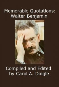 Baixar Memorable Quotations: Walter Benjamin (English Edition) pdf, epub, eBook