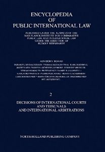 Baixar Decisions of International Courts and Tribunals and International Arbitrations: Instalment 2 pdf, epub, eBook