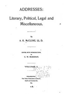 Baixar Addresses, Literary, Political, Legal and Miscellaneous (English Edition) pdf, epub, eBook