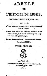 Baixar Abrégé de l’Histoire de Russie, Depuis Son Origine Jusqu’en 1804 – Tome II (French Edition) pdf, epub, eBook