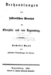Baixar Verhandlungen des Historischen Verein für Oberpfalz und Regensburg (German Edition) pdf, epub, eBook