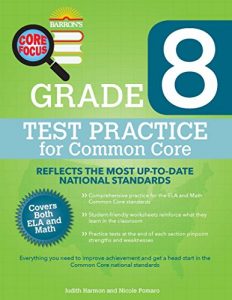 Baixar Barron’s Core Focus Grade 8: Test Practice for Common Core pdf, epub, eBook