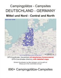 Baixar Campingplatz Verzeichnis MITTEL- und NORD-DEUTSCHLAND ( mit GPS Daten und DETAILKARTEN) (German Edition) pdf, epub, eBook