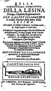 Baixar Della Famosissima Compagnia Della Lesina Dialogo, Capitoli, Ragionamenti, con l’Assotigliamento (Italian Edition) pdf, epub, eBook