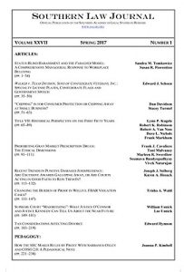 Baixar Southern Law Journal, Vol. XXVII, No. 1, Spring 2017 (English Edition) pdf, epub, eBook