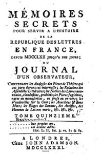 Baixar Mémoires secrets pour servir à l’histoire de la république des lettres en France – Tome XV (French Edition) pdf, epub, eBook