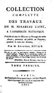 Baixar Collection complette des travaux de M. Mirabeau l’ainé – Tome I (French Edition) pdf, epub, eBook