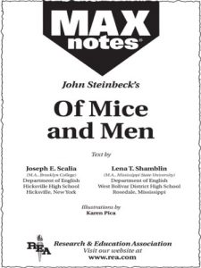 Baixar Of Mice and Men (MAXNotes Literature Guides) pdf, epub, eBook
