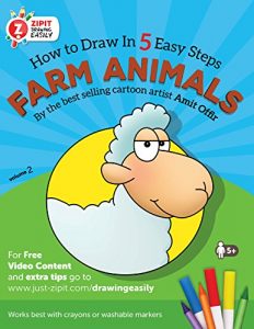 Baixar Farm Animals: How to Draw Farm Animals, Drawing Book for Children and Adults: Drawing Books for Beginners (Drawing techniques and activity books for children 2) (English Edition) pdf, epub, eBook