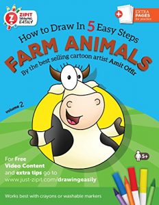 Baixar Farm Animals: How to Draw Farm Animals, Drawing Book for Children and Adults, Extra Practice Pages: Drawing Books for Children (Drawing techniques and activity books for children 2) (English Edition) pdf, epub, eBook