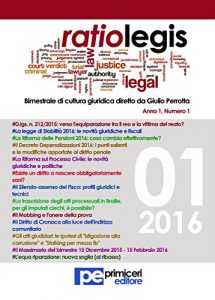 Baixar Ratio Legis (Numero 1, Anno 2016) pdf, epub, eBook