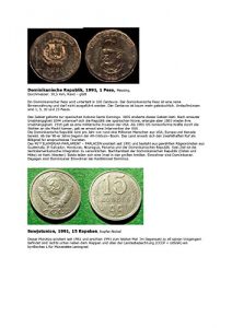 Baixar Kalenderblatt zum Jahr 1991: Zur Geschichte der Dominikanischen Republik (Ein Peso Dominikanische Republik und 15 Kopeken Sowjetunion des Jahres 1991) (German Edition) pdf, epub, eBook