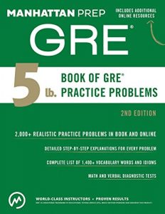 Baixar 5 lb. Book of GRE Practice Problems (Manhattan Prep GRE Strategy Guides) (English Edition) pdf, epub, eBook