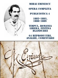 Baixar Mihai Eminescu Opera completa Publicistica 4 1882-1883, 1888-1889 – TIMPUL, ROMANIA LIBERA, FINTINA BLANDUZIEI, 64 reproduceri, analize, comentarii (Mihai Eminescu – Opere Complete) (French Edition) pdf, epub, eBook