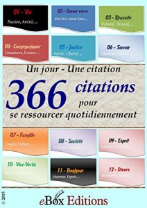 Baixar Un jour – Une citation: 366 citations pour se ressourcer quotidiennement (French Edition) pdf, epub, eBook