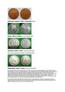 Baixar Kalenderblatt zum Jahr 1850: Umbrueche 1848-1850 (Ein Sechsling von Schleswig-Holstein, zwei Gulden Baden, ein Taler Hannover und 5 Cents Niederlande des Jahres 1850) (German Edition) pdf, epub, eBook