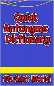 Baixar Quick Antonyms Dictionary (English Edition) pdf, epub, eBook