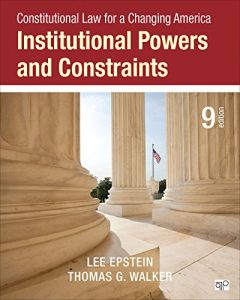 Baixar Constitutional Law for a Changing America: Institutional Powers and Constraints pdf, epub, eBook