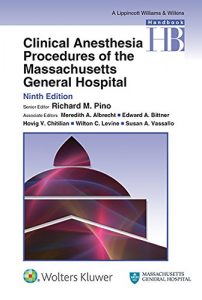 Baixar Clinical Anesthesia Procedures of the Massachusetts General Hospital pdf, epub, eBook