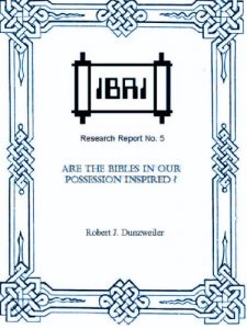 Baixar Are the Bibles in Our Possession Inspired? (IBRI Research Reports Book 5) (English Edition) pdf, epub, eBook
