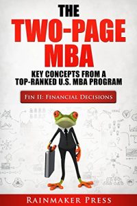 Baixar The Two-Page MBA: Finance II: Financial Decisions (English Edition) pdf, epub, eBook