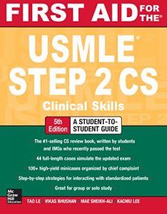 Baixar First Aid for the USMLE Step 2 CS, Fifth Edition (First Aid USMLE) pdf, epub, eBook