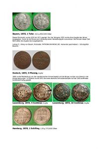 Baixar Kalenderblatt zum Jahr 1855: Zur Geschichte Rostocks (Ein Taler Bayern, drei Pfennig Rostock, 5 und 10 Centimes Luxemburg sowie ein Schilling Hamburg des Jahres 1855) (German Edition) pdf, epub, eBook