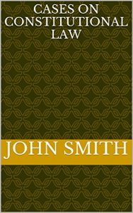 Baixar Cases on constitutional law (English Edition) pdf, epub, eBook