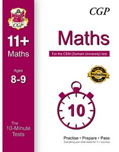 Baixar 10-Minute Tests for 11+ Maths Ages 8-9 – CEM Test pdf, epub, eBook