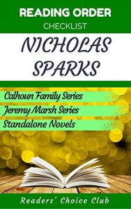 Baixar Reading order and checklist: Nicholas Sparks – Series read order: Calhoun Family, Jeremy Marsh, stories (English Edition) pdf, epub, eBook