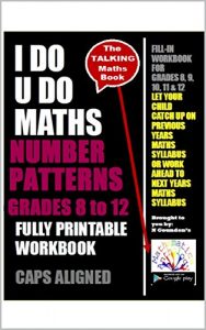 Baixar Number Patterns Grades 8 to 12 – I DO U DO MATHS (English Edition) pdf, epub, eBook