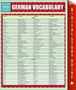 Baixar German Vocabulary (Speedy Study Guides) pdf, epub, eBook