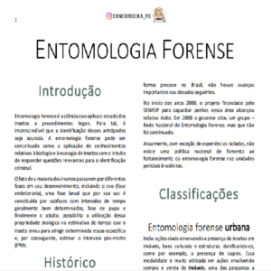 Baixar Apostila de Entomologia Forense pdf, epub, eBook
